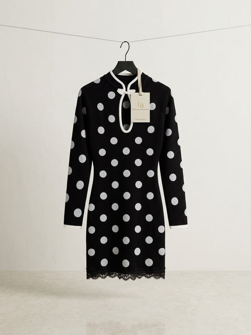 Mandarin collar dress