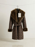 Cappotto Reversibile Suede Animalier e Eco-Pelliccia
